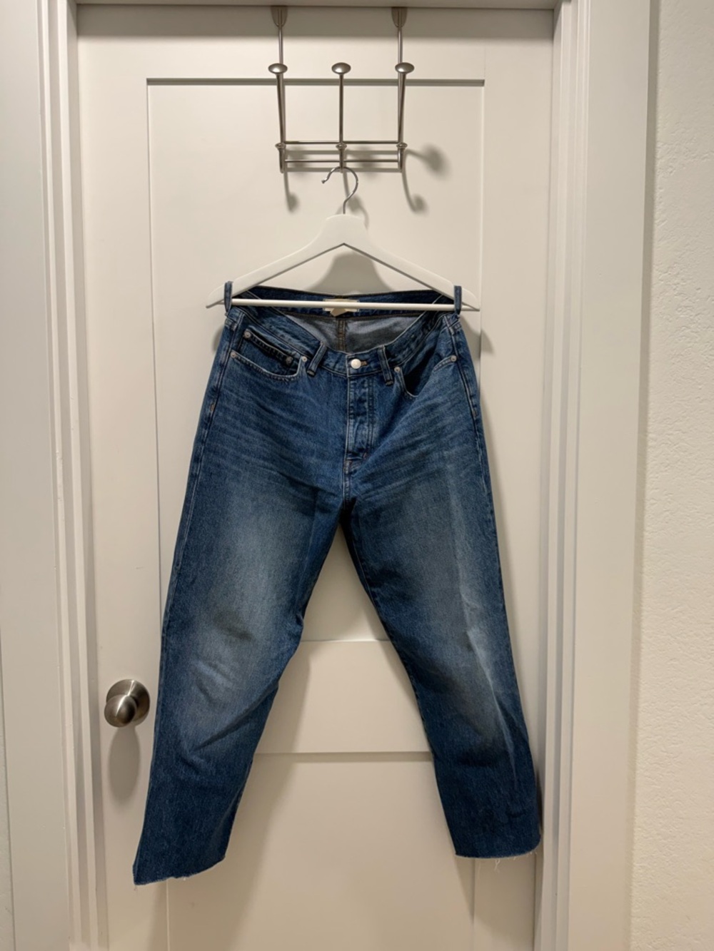 Madewell Straight women’s Jeans in Medium Blue Wash